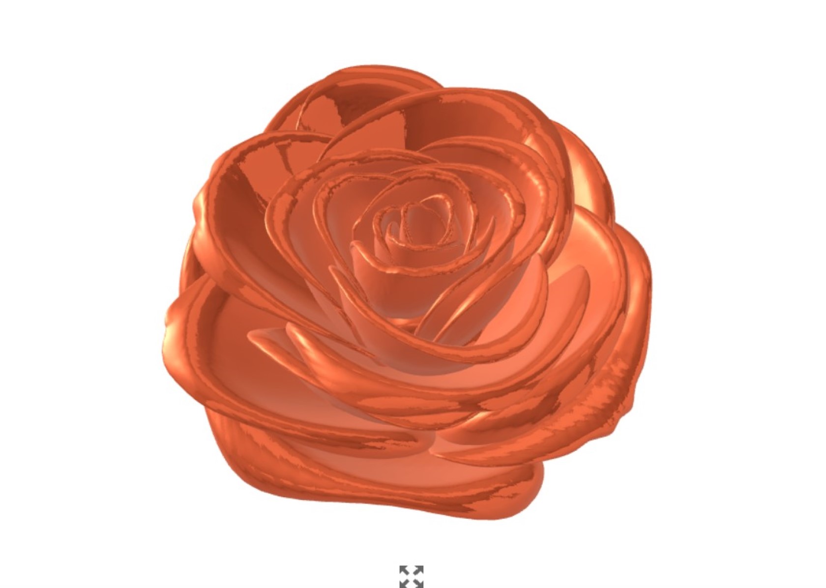 バラの花の3Dモデル