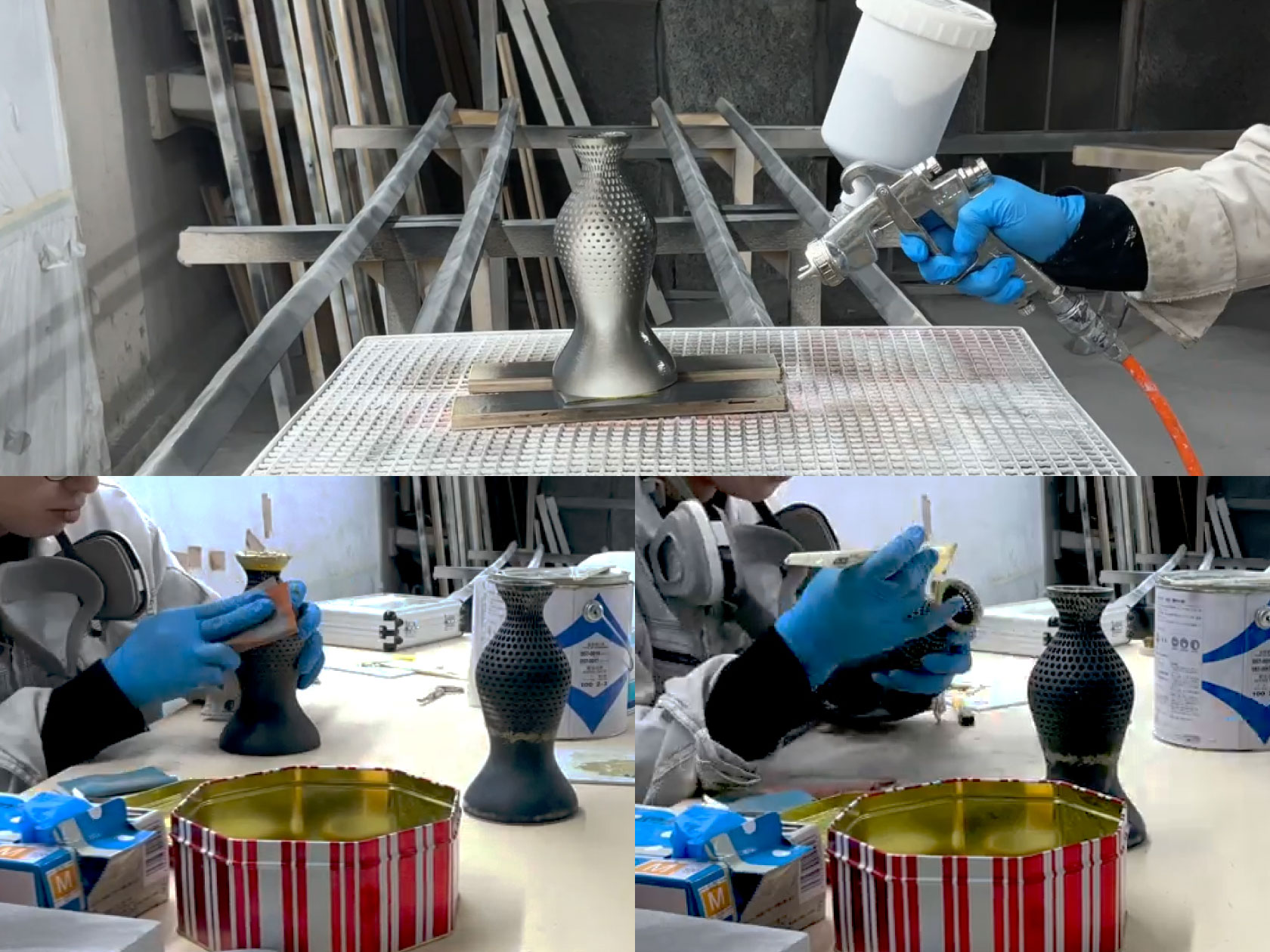 サフェーサーと研磨パテ作業