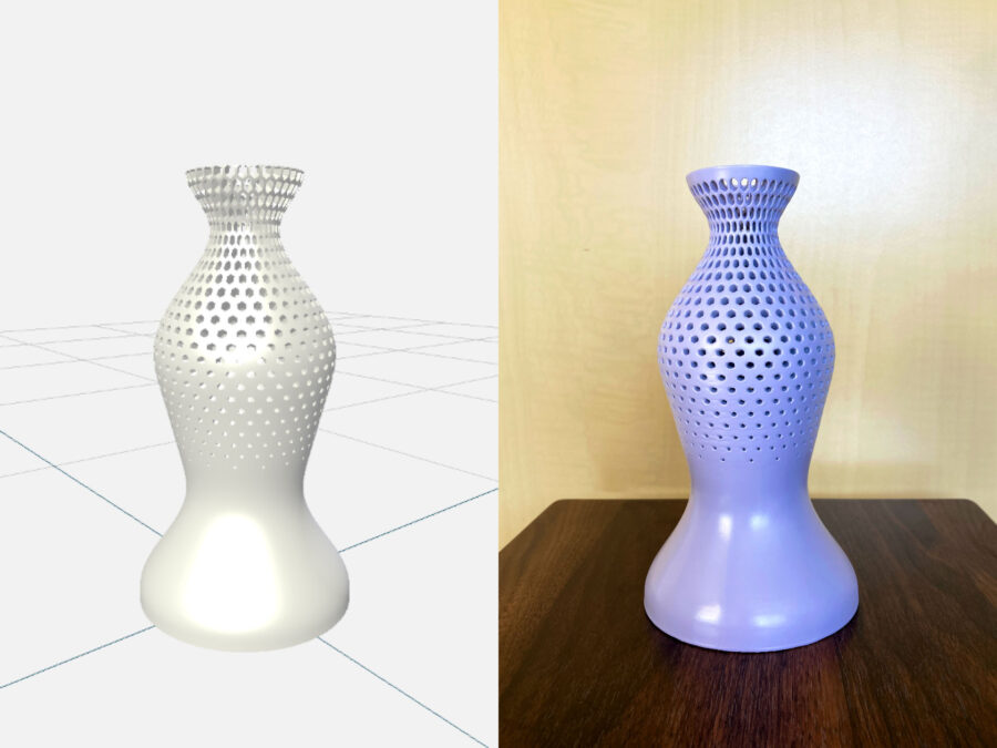 3Dプリンター製の花瓶