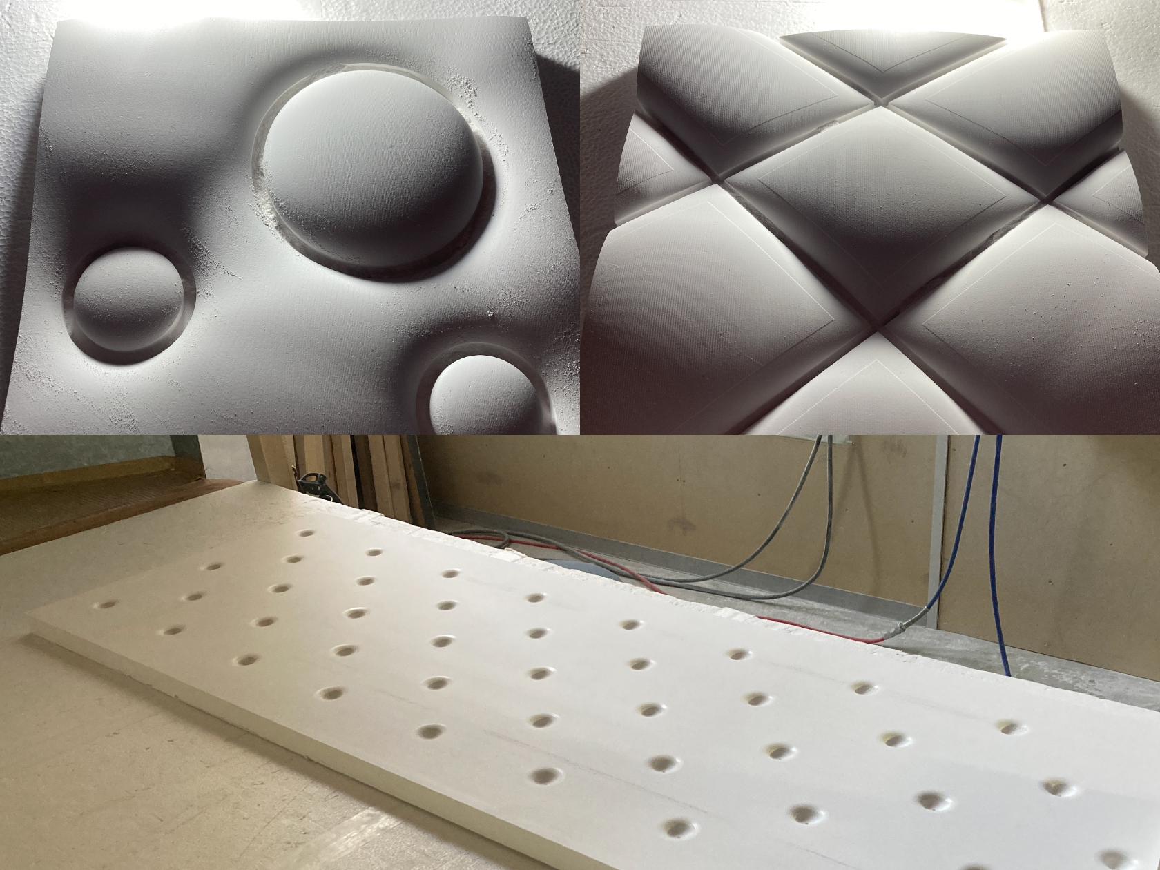 加工直後のパネル