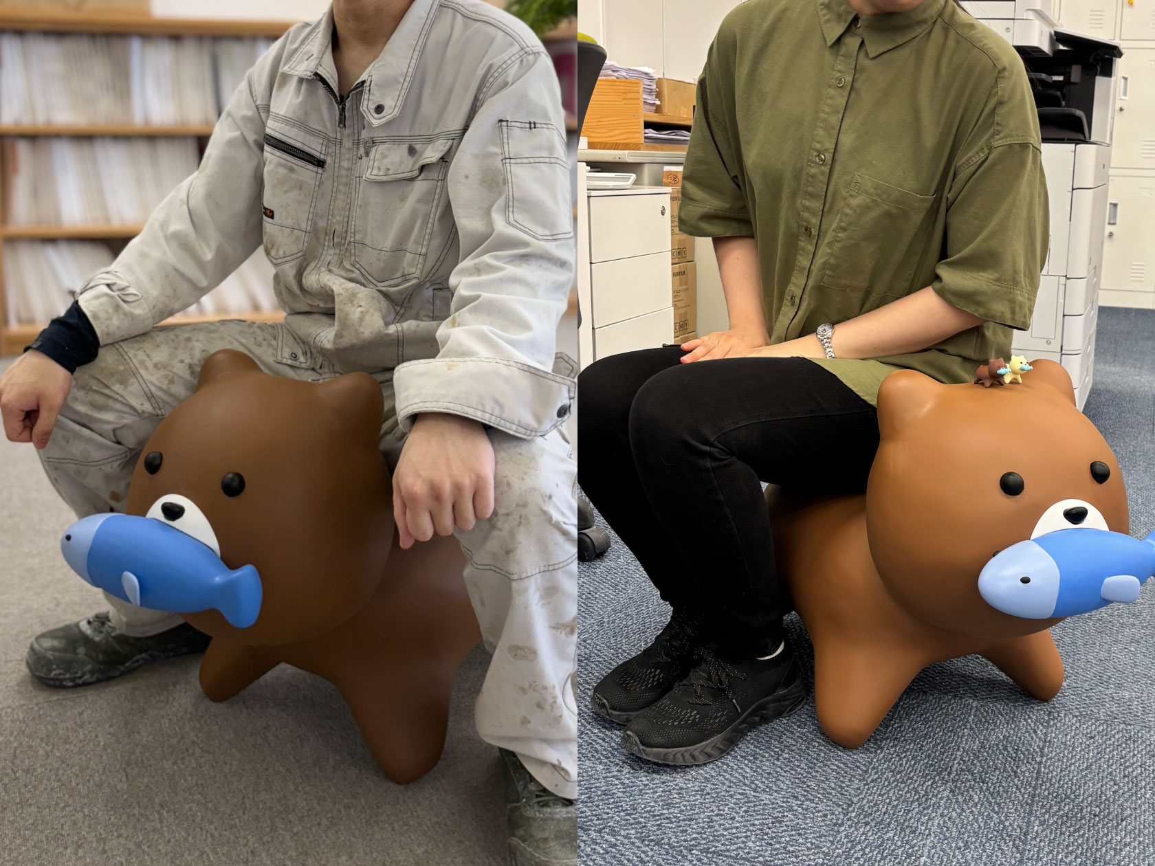 3Dオブジェクト人が乗れるクマ